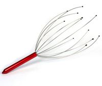 Voberry® 1PC Head Hair Held Scalp Neck Octopus Equipment Stress Release Relax Massager (Red)