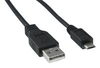 QUALTEK ELECTRONICS 3025010-03 USB Cable, USB Type A Plug, Micro USB Type B Plug, 914 mm, 3 ft, USB 2.0, White
