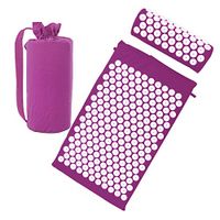 Risefit Acupressure Mat & Acupressure Pillow Set for Therapy Back Neck Pain Relief Sciatic Pain, Includes Carry Bag