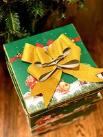 20 PCS Pull Bow,Medium, 4 Inches,Sparkling Bow, Wedding Decorations, Christmas Gift Ribbons, 20 pcs,Sparkling (Gold)