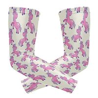 Unicorn Looks Back with Love Pink Unisex Arm Sleeve,UV Protection Arm Compression Sleeve, Skin Protection Sport Arm Cooler Sleeve for Running Hiking Jogging Motorcycling Climbing Camping
