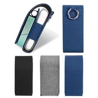 Fashion 3 Colors Case Bag Holder Flip Full Case for iqos 3 PU Leather Pouch Case Accessories for iqos3 (Gray)