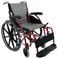 Karman S-115F18RMG-E Mag Wheelchair with Elevating Legrest, Rose Red, 18" x 17", 27 Pound