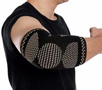 CFR Elbow Compression Support Sleeves Copper Nylon Elbow Braces Tendonitis, Tennis, Golfer Elbow Treatment, Weightlifting Joint Pain Relief One Piece,L UPS Post