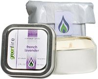 Greenfire All Natural Massage Oil Candle, French Lavender, Travel Size 2 Fluid Ounce