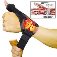 Thumb Brace Splint, Broken Finger Splint with Wrist Support Spica, Carpal Tunnel Pain Relief Adjustable and Breathable for Arthritis and Tendinitis Man - Women