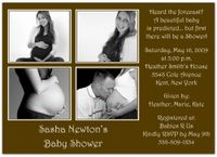 Four Me? in Chocolate Baby Shower Invitations - Set of 20