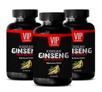 Immunity Boosting Supplement - Korean Ginseng Root Extract - Helps Increase Stamina - Ginseng Root Extract - 3 Bottles 180 Capsules