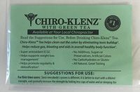 Chiro-Klenz with Green Tea Travel Pack 20 Packets