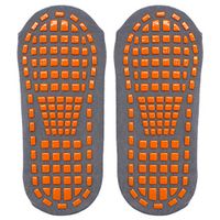xmke96 Non-Slip Socks Parent-Child Early Education Sports Socks Adult Yoga Trampoline Playground Breathable Cotton Floor Socks Grey
