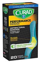 Curad CUR5020 Performance Series Antibacterial Bandage, 1" x 3.25", 6 Colors (Pack of 480)