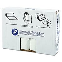 Inteplast Group VALH3340N16 33 gallon Capacity, 39" Length x 33" Width x 14 Mic Thickness, Natural Color, HDPE Commercial Coreless Valu-Plus Institutional Trash Can Liner (Case of 10 Roll, 25 Bags per Roll)