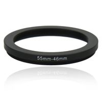 Kiwifotos SD 55-46mm Step-Down Metal Adapter Ring / 55mm Lens to 46 mm UV CPL Accessory