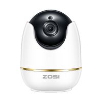 ZOSI 1080P Wireless Security Camera for Home, WiFi Camera Nanny Elder Baby Monitor with Pan,Surveillance IP Camera PTZ Indoor,Two-Way Audio & Night Vision(Renewed)
