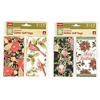 Watercolor Christmas Glitter Gift Tags by Holiday Essentials