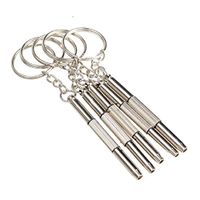 Keychain eyeglass screwdriver, screwdriver key,5PCS/Set 3 in 1 Aluminum Steel Eyeglass Screwdriver Sunglass Watch Repair Kit With Keychain Portable Screwdriver Hand Tools, eyeglass repair