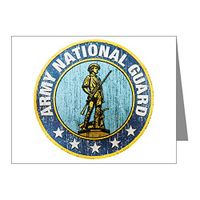 Note Cards (10 Pack) Army National Guard Emblem