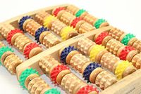 Chompunut Excellent Wooden Foot Roller Massager Reflexology for Stress Fitness Health Care Feet Massager