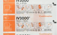 Smith & Nephew IV3000 Transparent Dressings 4 x 4 3/4 - Inch (Pack of 10)