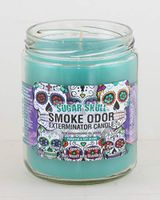 Smoke Odor Exterminator 13oz Jar Candles Sugar Skull, Pack of 2