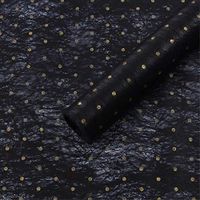 BBC Polka Dots Flower Wrapping Paper Waterproof Gift Packaging Florist Bouquet Wraps, 20 Sheets 23.6X23.6 Inch (C)