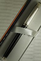 Cross Made in the USA Limited series Townsend Solid Sterling Silver and black Lacquer Barrel Gel Ink Rollerball Pen .Very Rare Collectible Made in Lincoln Rhode Island, USA