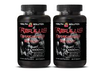 Testosterone Booster for Men Sex - Muscle Strength - TRIBULUS TERRESTRIS Extract 1000mg - Tribulus terrestris for Men - 2 Bottles 120 Tablets
