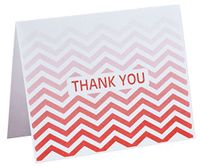 Chevron Thank You Note Cards Set of 25