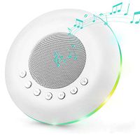 Starsmyy White Noise Machine for Baby Adults Insomnia Sleep Aid Relaxation with Night Light Auto-Off Timer Memory Function 20 Soothing Natural Sound Therapy,White,0081