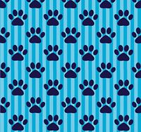 Paw Paper - Edible Dog Wrapping Paper (Birthday - Blue)
