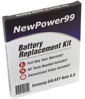 NewPower99 Battery Kit with Battery, Video and Tools for Samsung GALAXY Note 8.0 GT-N5100, GT-N5110, GT-N5120, SGH-I467