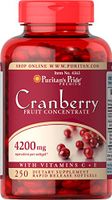 Puritans Pride Cranberry Fruit Concentrate with C & E 4200 Mg, 250 Count