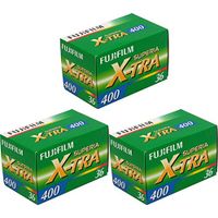 3 Single Rolls Fuji CH-135-36 Superia X-tra ISO 400 35mm Color Print Film