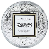 Voluspa Yashioka Gardenia Macaron Glass Candle, 1.8 Ounces
