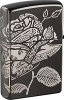 Zippo Currency Laser 360° Design Black Ice Design Pocket Lighter, (Model: 49156)