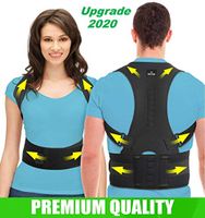 SOMAZ Adjustable Posture Corrector for Men&Women&Kids, Slouching Corrector, Clavicle Support, Back Straightener, Upper and Lumbar Back Brace Support for Rounded Shoulders & Back Pain FDA Approved (M)