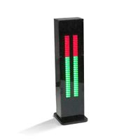 AOSHIKE AS30 LED Music Audio Spectrum indicator Amplifier Board SCM Stereo Level indicator VU Meter Speed Adjustable With Case (Audio Spectrum)