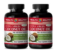Metabolism Booster for Men - Coconut Oil 3000MG - Extra Virgin - Pure and Potent Ingredients - Coconut Oil Pills for Weight Loss - 2 Bottles (120 Softgels)