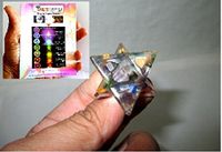 Fantastic Orgone Merkaba Star Free Booklet Jet International Sacred Geometry Aura Platonic Healing Genuine Crystal Divine EMF Protection