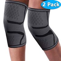 Siwei Knee Compression Sleeve 1 Pair L Size - Knee Brace for Meniscus Tear, Arthritis, Joint Pain Relief, Injury Recovery, ACL, MCL, Running, Workout, Basketball, Sports - Men & Women