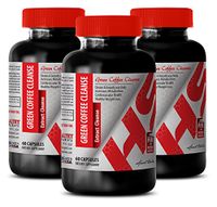 Pure Green Coffee Bean Plus - Green Coffee Cleanse Complex 800 MG - Assist Digestion (3 Bottles)