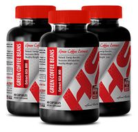 Green Coffee Bean Extract Capsules - Green Coffee Bean Extract 800 MG - Improve Mental Clarity (3 Bottles)