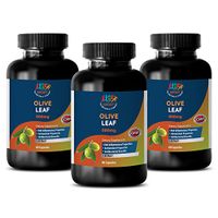 Immunity Booster Women - Olive Leaf Extract 500mg - Supplements for Cholesterol - 3 Bottles 180 Capsules