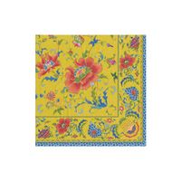 Caspari Chinese Ceramic Paper Cocktail Napkins in Imperial Yellow, 20 Per Package