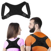 LUCA Posture Corrector for Women & Men- Back Brace for Perfect Posture- Adjustable and Comfortable Clavicle Brace – Posture Fixer (Black)