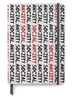 Social Anxiety - PU Leather A5 Bullet Dotted Journal Notebook - Mental Health Awareness