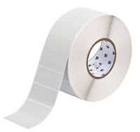 Brady THT-7-486-3 2.75" Width x 1.25" Height, B-486 Ultra Aggressive Metallized Polyester, Matte Finish Silver Thermal Transfer Printable Label (3000 per Roll)