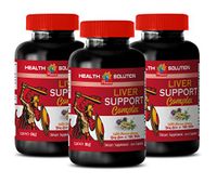 Liver Support Blend - Liver Support Complex 1200 MG - Dietary Supplement - Siberian Ginseng Bulk Supplements - 3 Bottles 300 Capsules