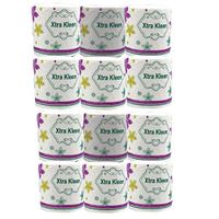 Multifold Paper Toilet Roll Paper Soft Absorbent Tissues Paper Toilet Paper Toilet Tissue for Home Kitchen Bathroom 1, 8, 10,Rolls (B, 12 rolls)