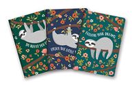Studio Oh! Notebook Trio with Three Coordinating Designs, The Sloth Life